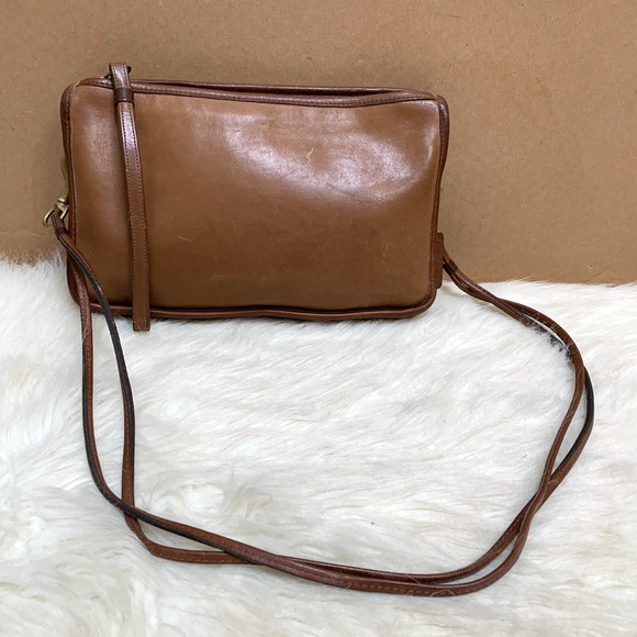 COACH Vintage NY Brown Leather 3-way BASIC BAG Clutch Wristlet Shoulder Bag 9455 - Picture 16 of 16
